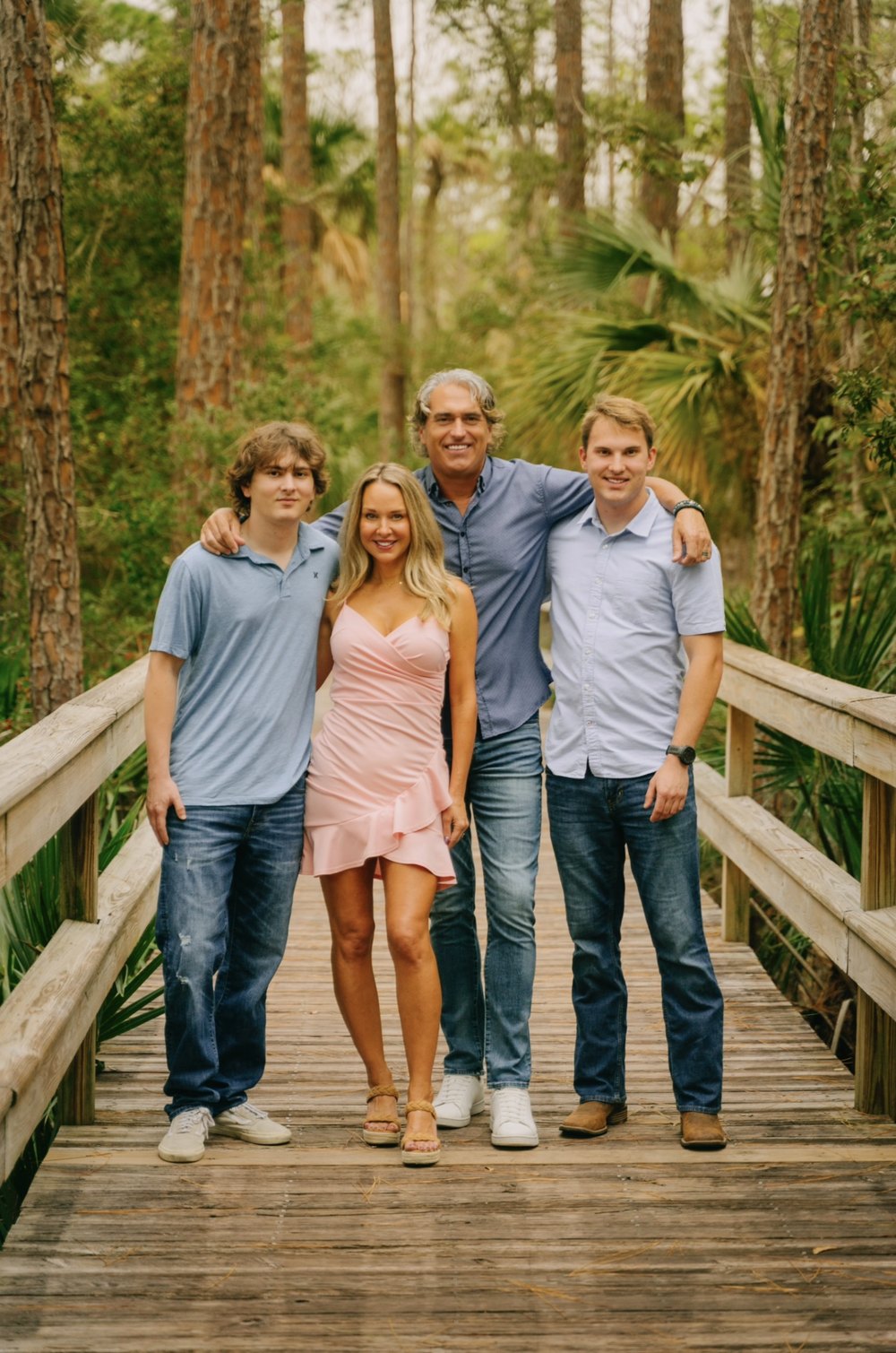 Lon Grundy with his family